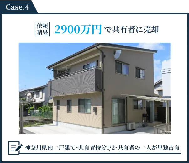 2,900万円で共有者に売却した事例