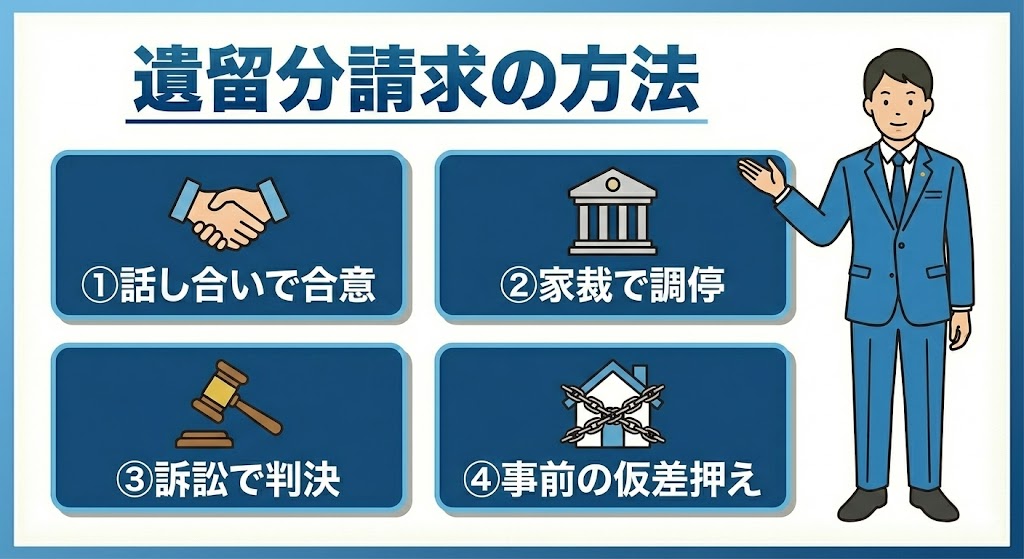 遺留分侵害額請求の方法