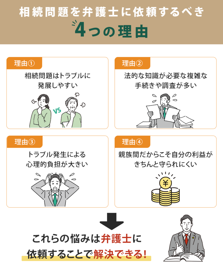 相続問題を弁護士に依頼すべき理由