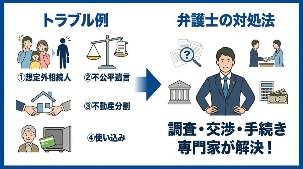 トラブルになりやすい遺産相続のケースと弁護士が教える対処法