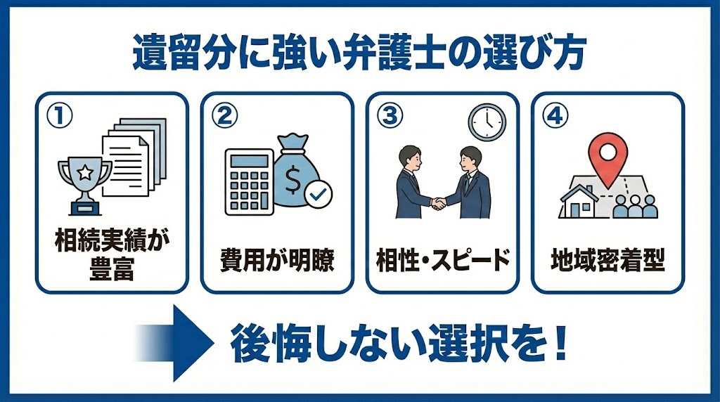 遺留分の請求に強い弁護士の選び方