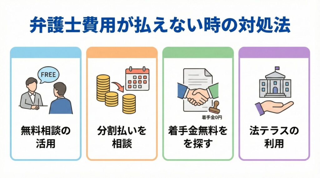 遺産相続の弁護士費用の支払いが難しいときの対処法