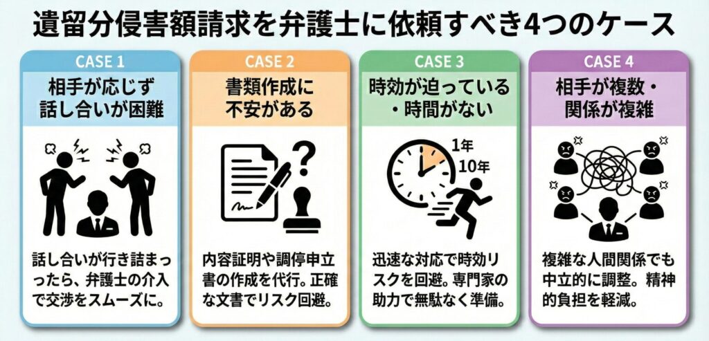 遺留分侵害額請求とは「他の相続人に侵害された遺留分を取り戻す手続き」