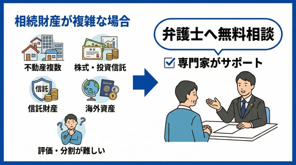 相続財産が複雑な場合