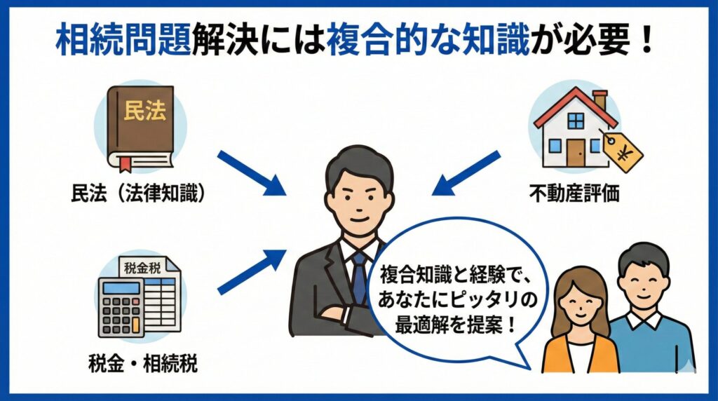 相続問題の解決には民法の知識だけでは不十分